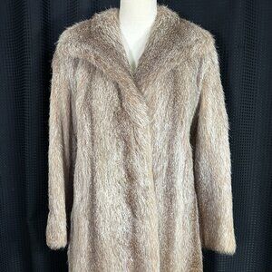 Vintage Women’s Dittrich Mink Fur 3/4 Car  Coat Shades Cream & Brown Different
